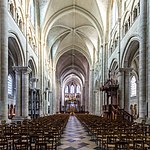 Early Gothic: nave of Sens Cathedral (1135–1176)