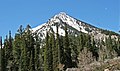 Kesler Peak seen from the trailhead to Doughnut Falls