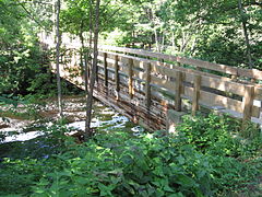 Footbridge at Landry Park in 2009