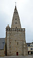 Église Notre-Dame de Larmor-Plage : le clocher.