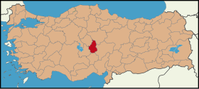 Localisation de Nevşehir (province)