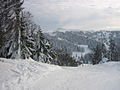 Piste de la station de ski Métabief.