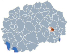 Konče – Mappa