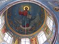 The ceiling (cupola) of one of the churches.