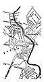 enlarged view of a portion of the map of Windsor, Connecticut circa 1640