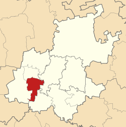 Location of Westonaria Local Municipality within Gauteng