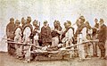 Uruguayan soldiers at the funeral of colonel León de Pallejas, killed in action at the Battle of Boquerón