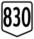 Route 830 shield