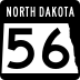 North Dakota Highway 56 marker