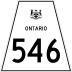Highway 546 marker