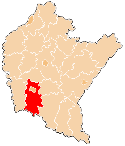 Location within the voivodeship