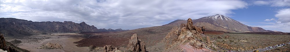 Vue du Teide et des Roques de García sur Tenerife.