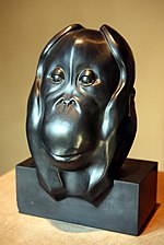 François Pompon, Tête d'Orang-outang, 1930.