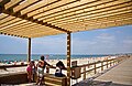 Monte Gordo beach's boardwalk