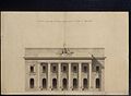 Plans originaux du Grand Théâtre - 1784 La Façade