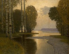 Landscape with Birch trees (1910)