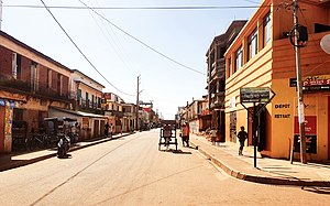 Main street of Tsiroanomandidy