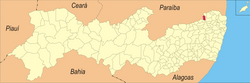 Location in Pernambuco state