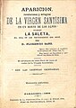 Tercera edición del libro sobre las apariciones de la Virgen de La Salette (1868)