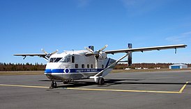 SC.7 Skyvan в аэропорту «Oulu», Финляндия.