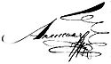 الکساندر یکم، امپراتور روسیه's signature