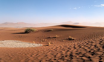 Ondulações nas dunas de areia entre Dead Vlei e Sossusvlei, Parque nacional Namib-Naukluft, Namíbia (definição 4 600 × 2 746)