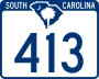 South Carolina Highway 413 marker