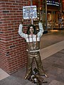 A statue in the mall