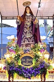 Processional Statue Image of St. Mary of Bethany in Dumangas, Iloilo