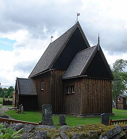 Hedareds stavkyrka i juli 2007.