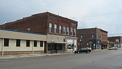 Newton Street in Goodland, Indiana
