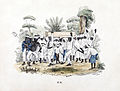 Image 12Funeral at slave plantation, Suriname. Colored lithograph printed circa 1840–1850, digitally restored. (from History of Suriname)
