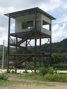 Old racetrack tower in San Lorenzo