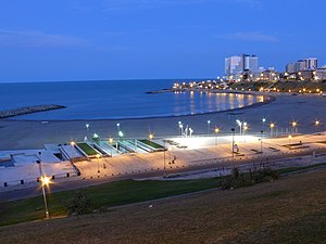 Varese beach at dusk