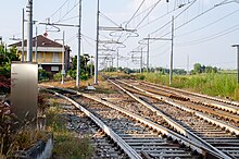 Il Bivio tra le tre linee diramate dalla stazione di Vignale