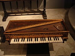 Ioannes Ruckers 1618 Virginal a la octava París, Museo de la música.