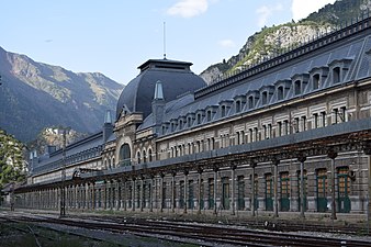 Gare de Canfranc côté espagnol, le 11 août 2015.