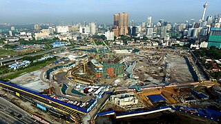 Construction of the tower in July 2016