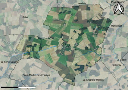 Carte orhophotogrammétrique de la commune.