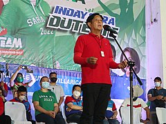 Marcos during a campaign rally in Meycauayan, Bulacan