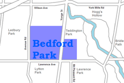 Location of Bedford Park