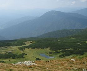 Вид на озеро Брескул с одноимённой горы