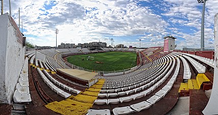 View of the stadium from the South End