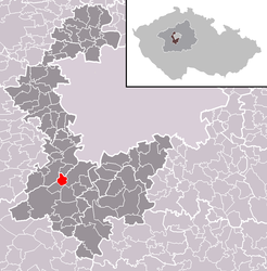 Černolice – Mappa