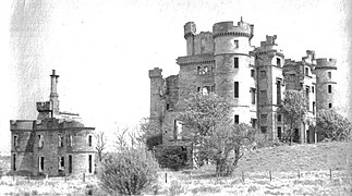The ruins of Eglinton castle in 1965