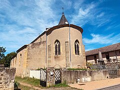 Le côté sud de la nef du chevet.