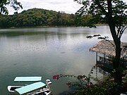 Man-made lake in Fort Magsaysay.