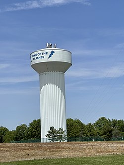 Franklin Township's water tower in 2022.