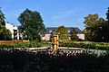 Dahliengarten, zuvor u. a. Max-Biermann-Garten, Gartenanlage mit Brunnen