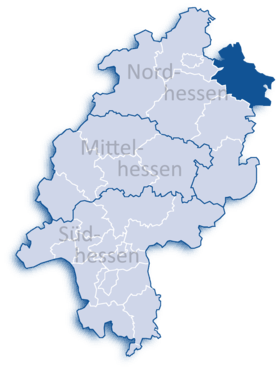 Localisation de Arrondissement de Werra-Meissner